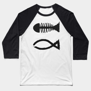 fish bone japan art Baseball T-Shirt